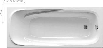 Ravak CP21000000 Ванна акриловая Vanda II, 170х70 см, белый