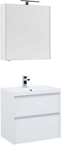 Aquanet 00240464 Гласс Комплект мебели для ванной комнаты, белый купить  в интернет-магазине Сквирел