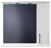 Loranto CS00046148 Модерн Зеркальный шкаф, 80х75 см, белый купить  в интернет-магазине Сквирел