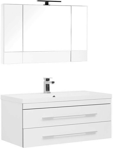 Aquanet 00230318 Верона Комплект мебели для ванной комнаты, белый купить  в интернет-магазине Сквирел